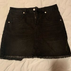 Black jean skirt size 10